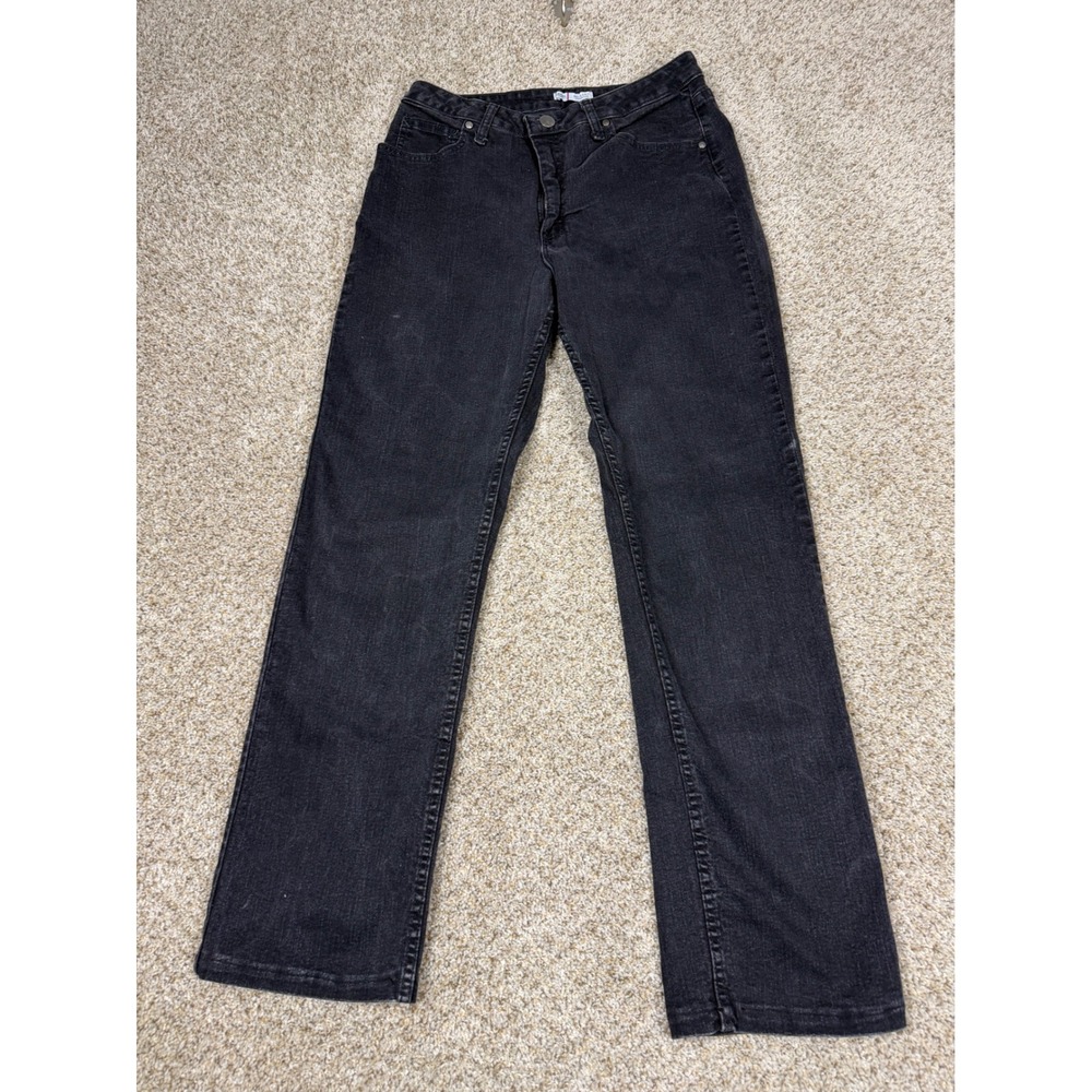 Vintage Riders by Lee Black Wash Relaxed Fit Jeans Women's 12L Grunge Y2K